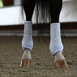 Veredus Absolute Dressage Boots Velcro Easy Strap Hind - White