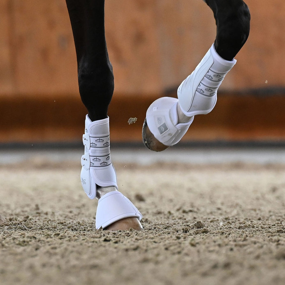 Veredus Absolute Dressage Boots Elastic Front - White