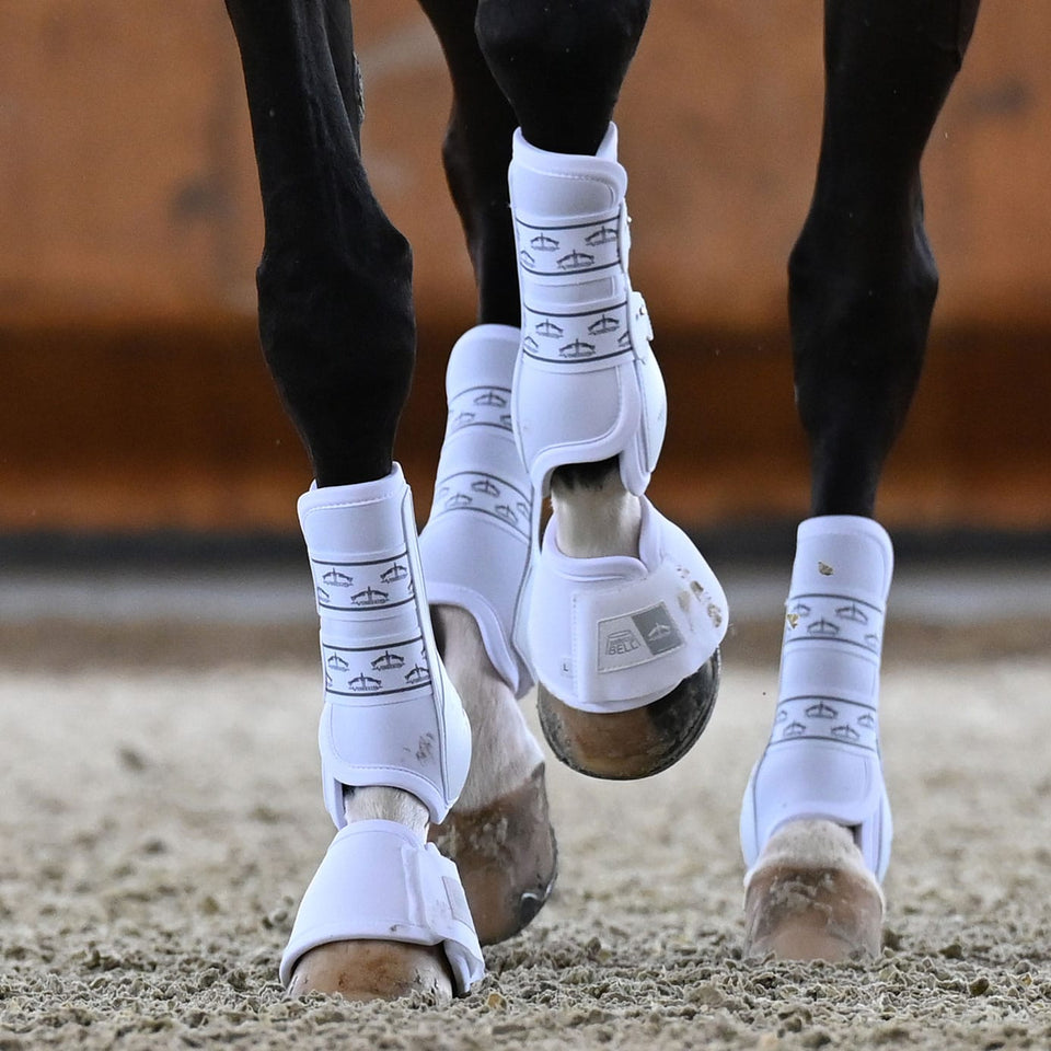 Veredus Absolute Dressage Boots Elastic Front - White