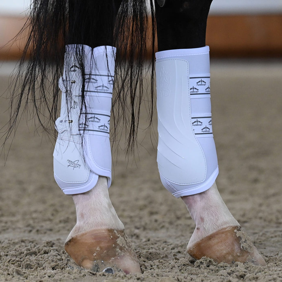 Veredus Absolute Dressage Boots Elastic Hind - White