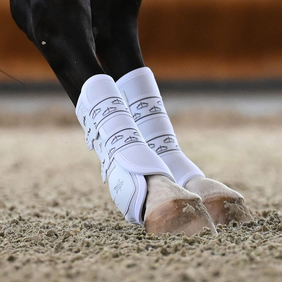 Veredus Absolute Dressage Boots Elastic Hind - White