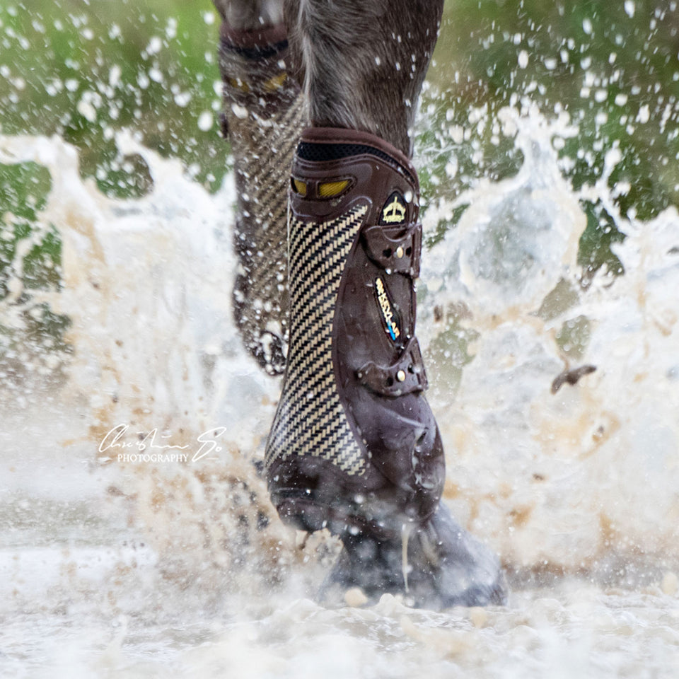 Veredus Kevlar Gel Vento Tendon Boots - Brown