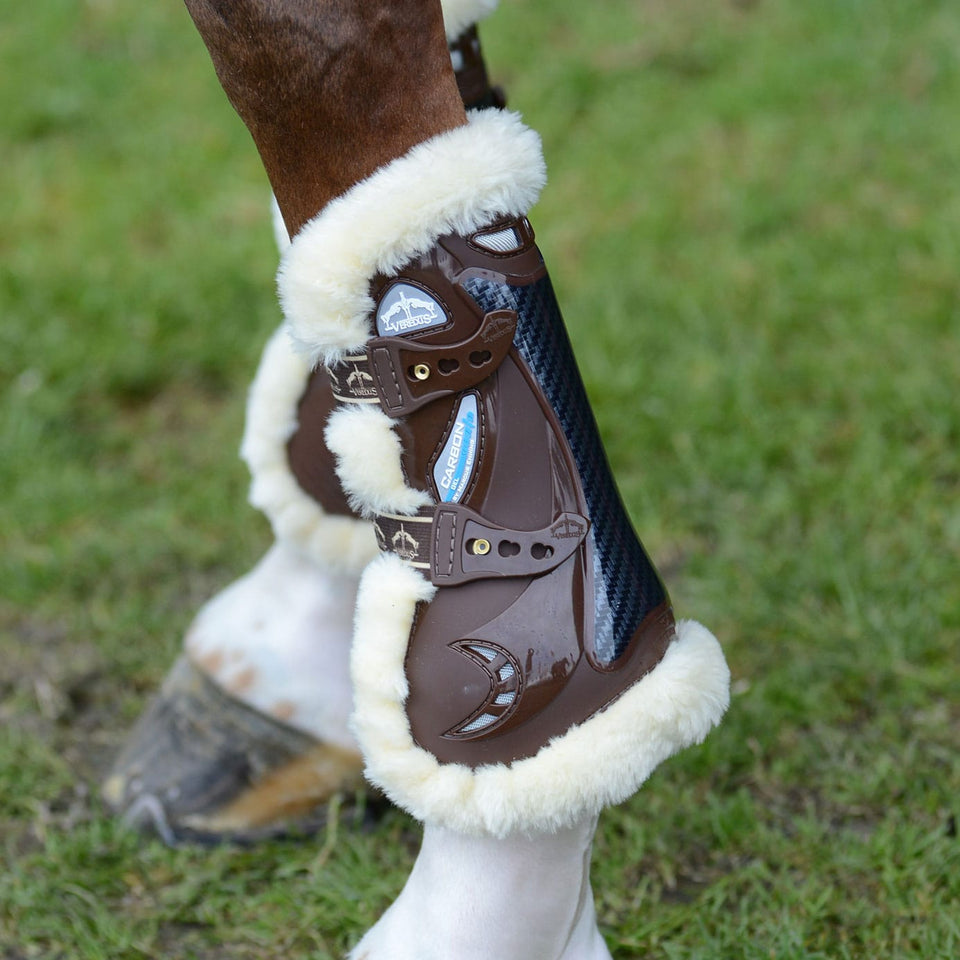 Veredus STS Carbon Gel Vento Tendon Boots - Brown
