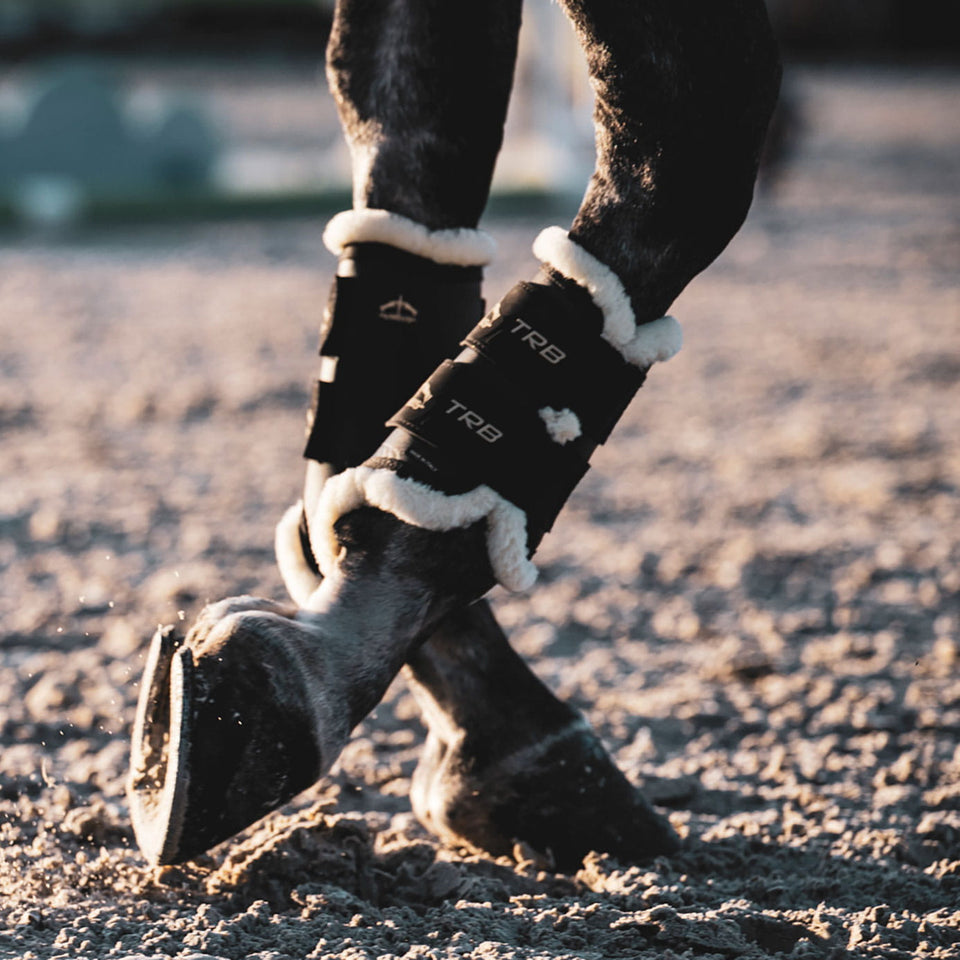 Veredus TRB STS Brushing Boots Front - Black