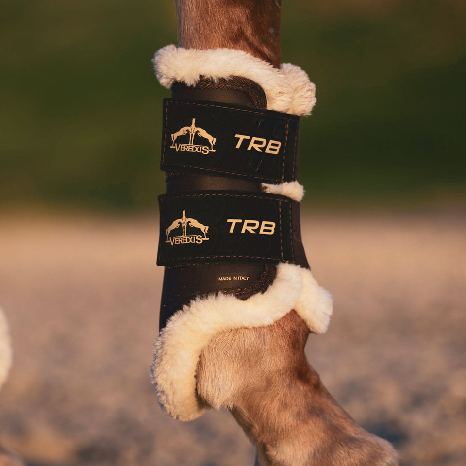 Veredus TRB STS Brushing Boots Front - Brown
