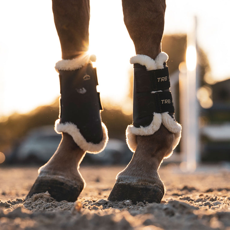 Veredus TRB STS Brushing Boots Front - Brown