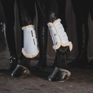 Veredus TRB STS Brushing Boots Front - White