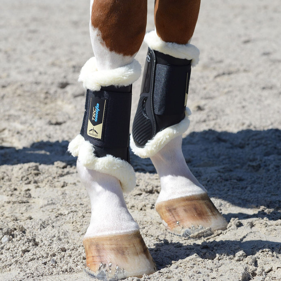 Veredus TRC Vento STS Brushing Boots Front - Black