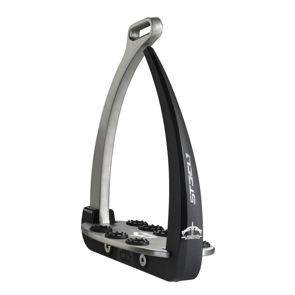 Veredus Vita Steel1 Safety Stirrups - Black/Silver