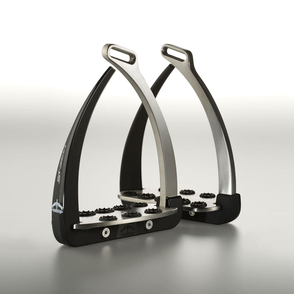 Veredus Vita Steel1 Safety Stirrups - Black/Silver