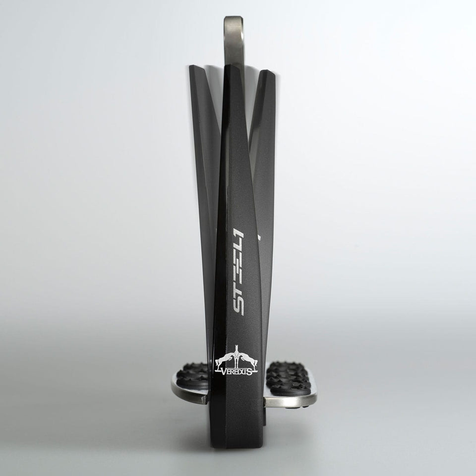 Veredus Vita Steel1 Safety Stirrups - Black/Silver