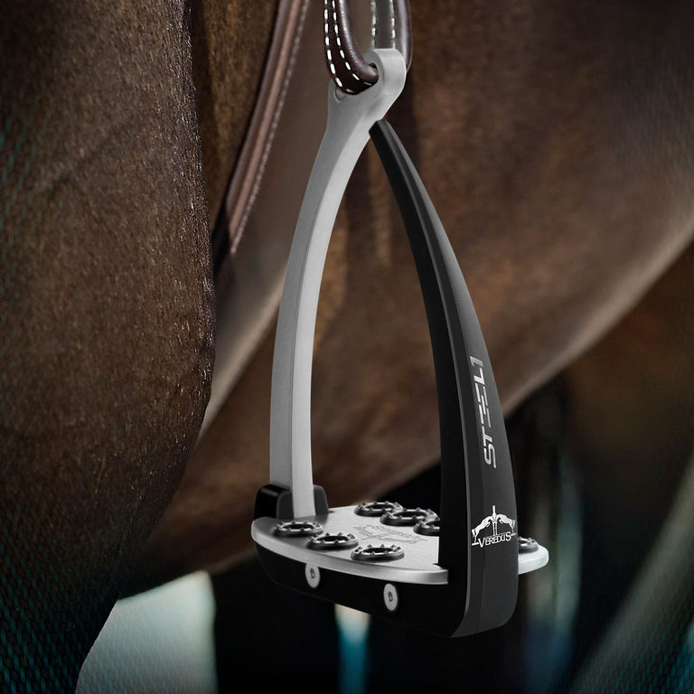 Veredus Vita Steel1 Safety Stirrups - Black/Silver