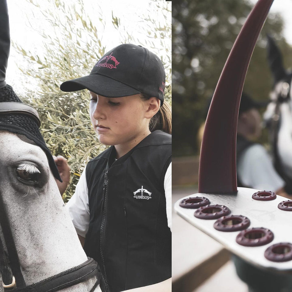 Veredus Vita Steel1 Safety Stirrups - Bordeaux/Silver