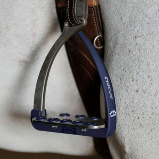 Veredus Vita Steel1 Safety Stirrups - Navy/Silver