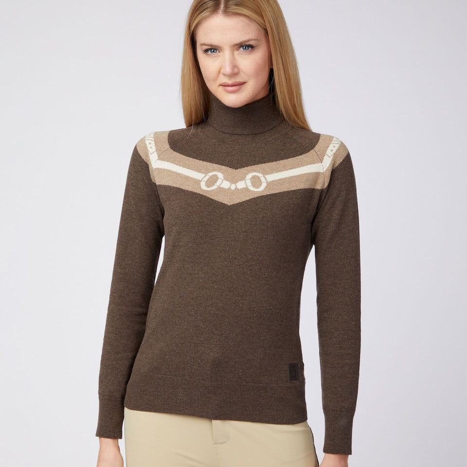 Vestrum Nicosia Knitted Turtleneck Sweater - Brown