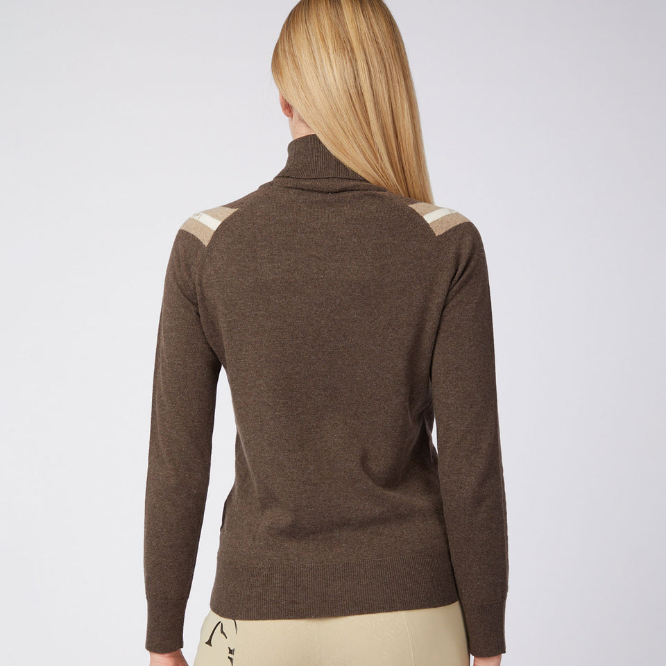 Vestrum Nicosia Knitted Turtleneck Sweater - Brown