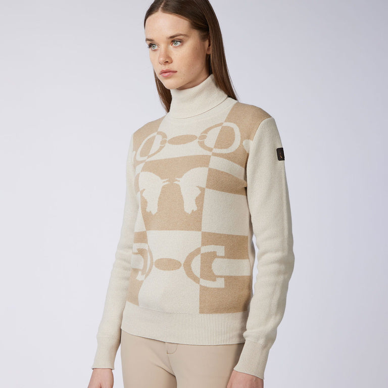 Vestrum Shenzen Knitted Turtleneck Sweater - Beige/Latte