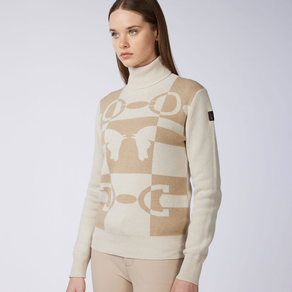 Vestrum Shenzen Knitted Turtleneck Sweater - Beige/Latte