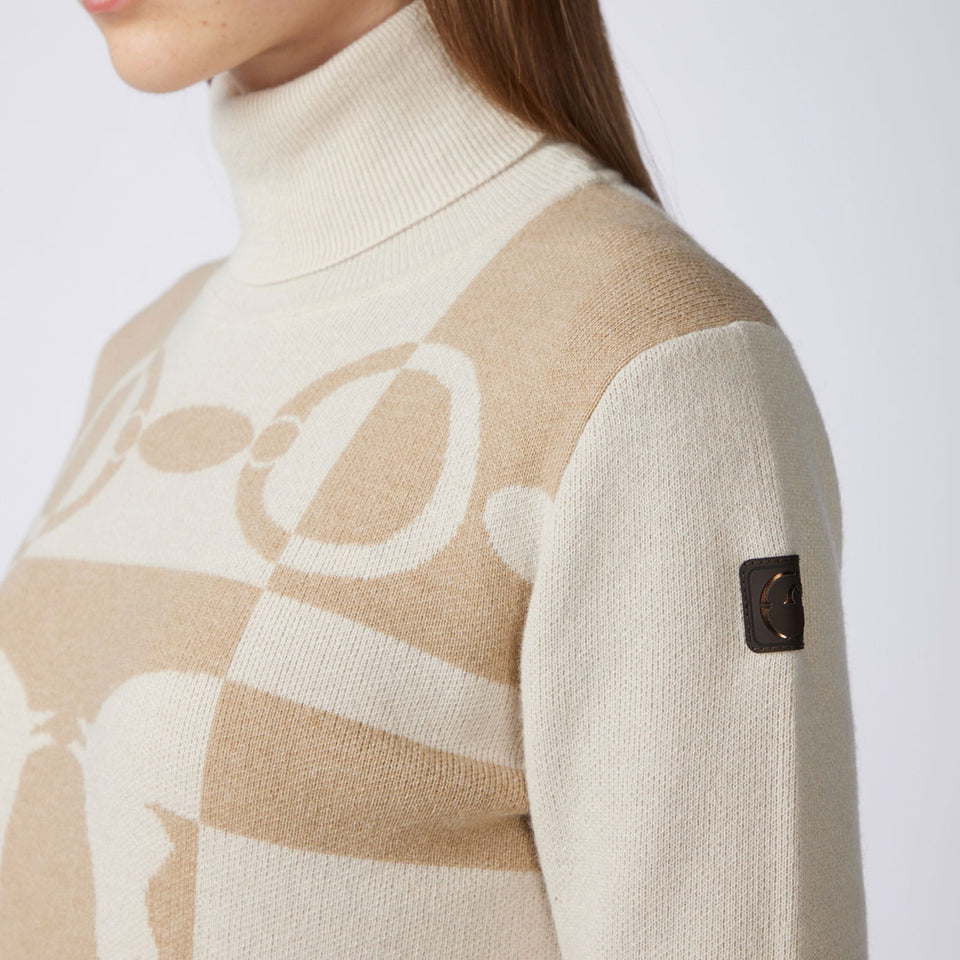 Vestrum Shenzen Knitted Turtleneck Sweater - Beige/Latte
