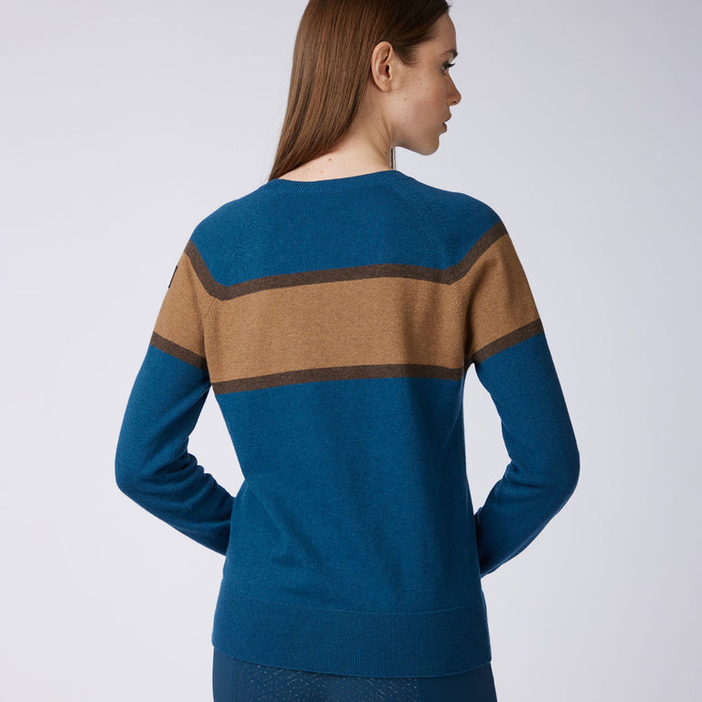 Vestrum Spruce Meadows Round Neck Knitted Sweater - Maldives Blue