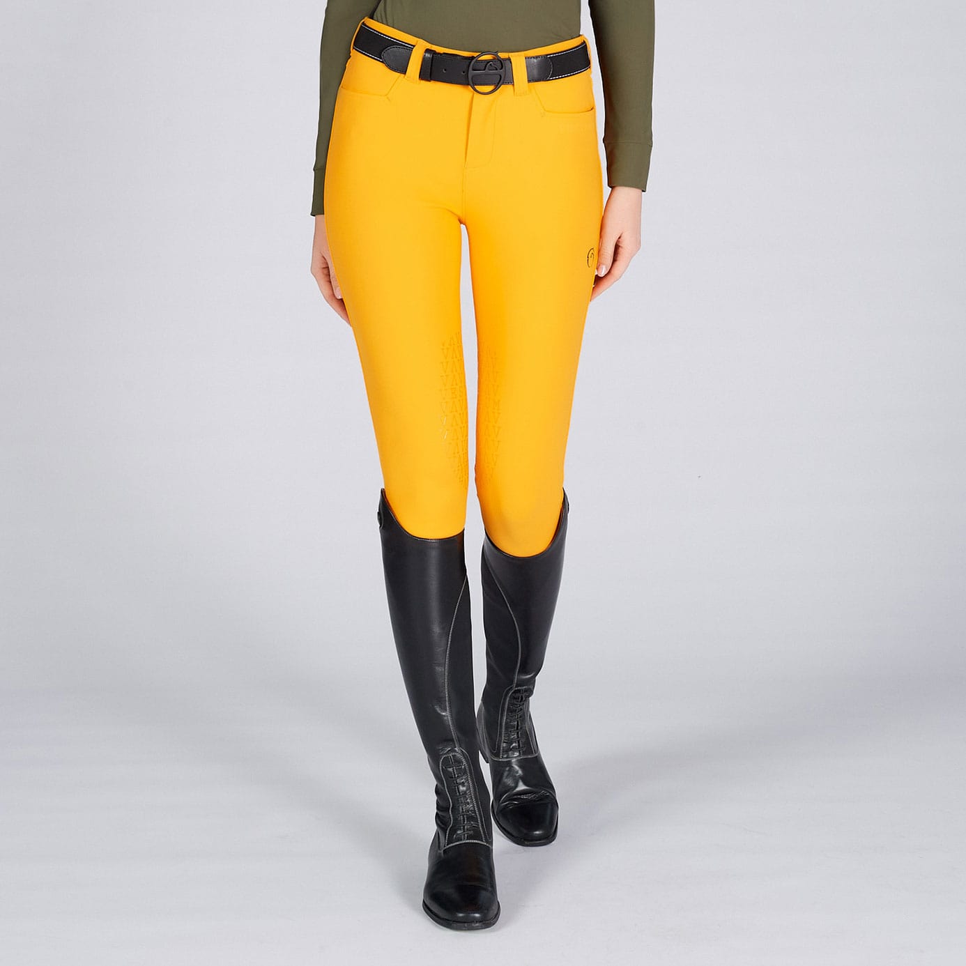 Yellow Ridding Top Vestrum Syracuse Equestrian Breeches | Yellow Ochre & Equiport Equestrian