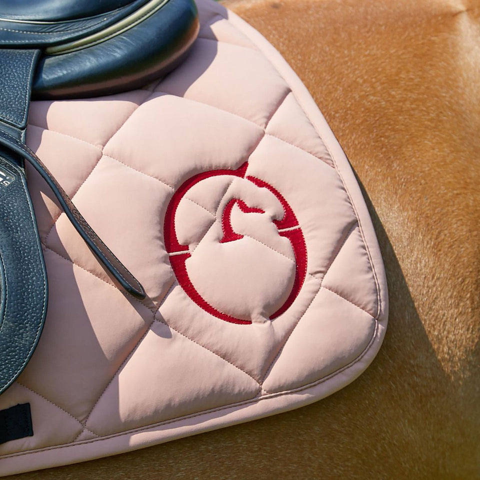 Vestrum Toyama TK Jumping Saddle Cloth - Dusty Pink